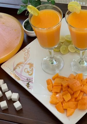 A picture of Refreshing Mango squash🥭🍹.