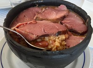 Foto de Arroz de feijão com pernil fumado