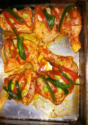 Una foto de Pollo al horno