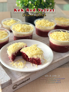 Gambar Kek Red Velvet Cheese Leleh