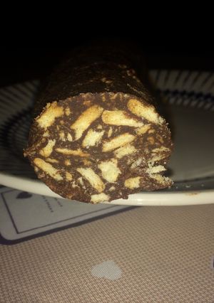 Una foto de Salchichón de chocolate