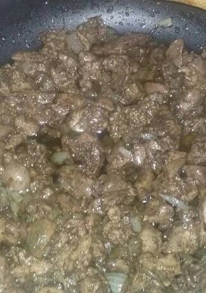 صورة لوصفة كبدة الدجاج 😄