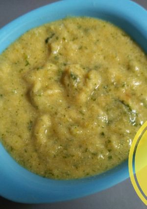 Foto resep MPASI bayam+wortel+tahu