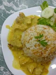 صورة لوصفة رز بالاسكالوب