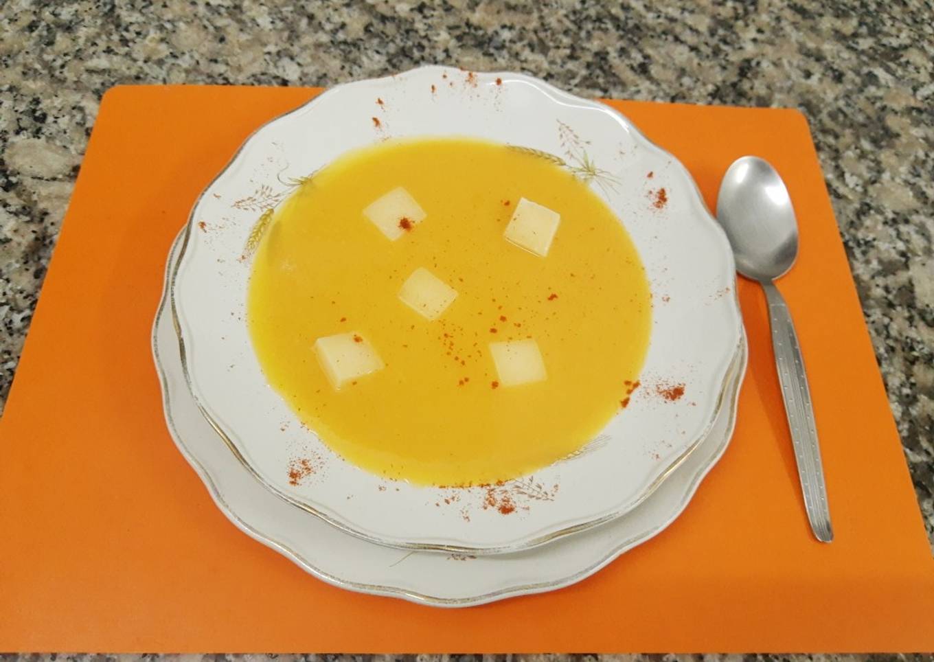 Sopa crema de zapallo