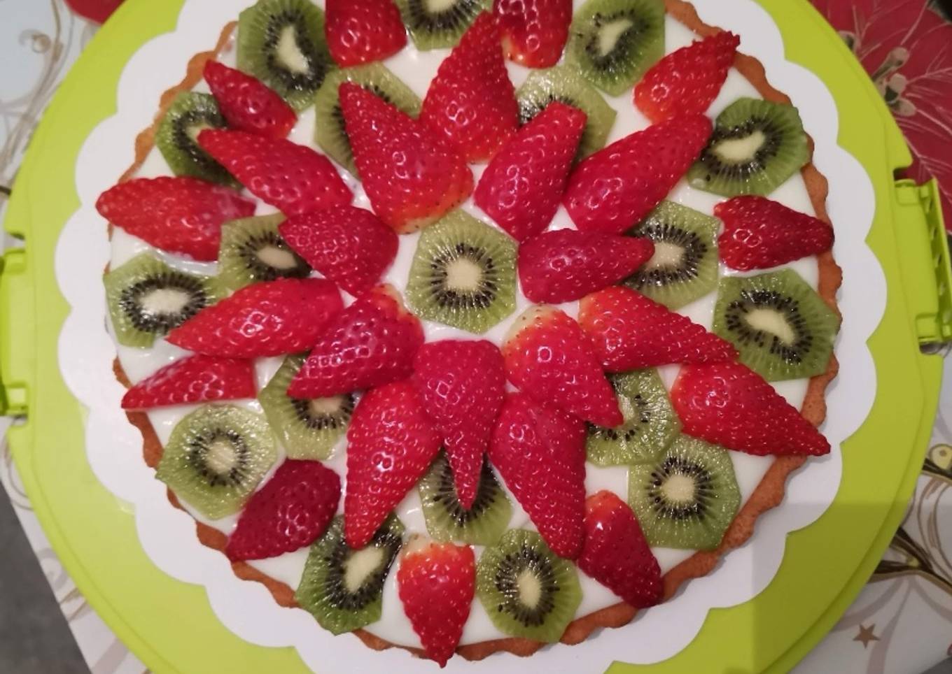 Tarte fraises kiwis
