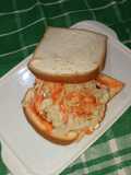 Sandwich Isi Telur dan salad kubis wortel mayo 🥪🥪