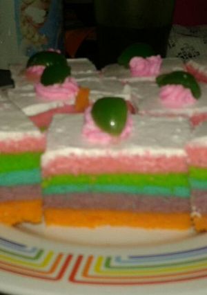 Foto resep Rainbow cake