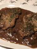 Pork Chops with Porcini Mushrooms and Red Wine Sauce
