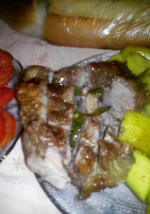 Una foto de Cuadril al horno con papas y especias