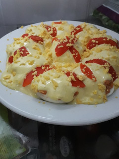 Una foto de Huevos rellenos
