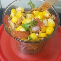 A picture of Chatpate Corn Chaat.