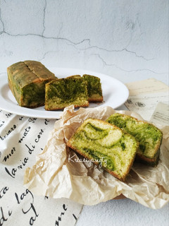Foto resep Matcha Marble Pound Cake