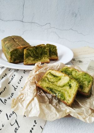 Foto resep Matcha Marble Pound Cake