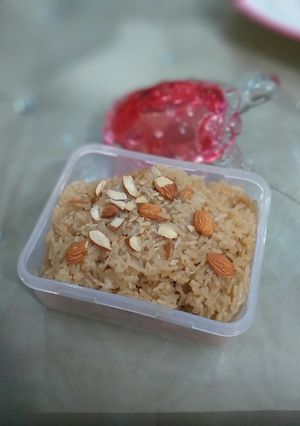 A picture of Jaggery Rice.