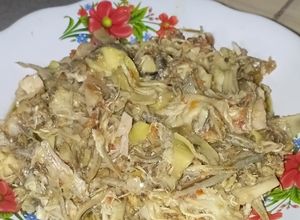 Foto resep Tumis jantung pisang teri