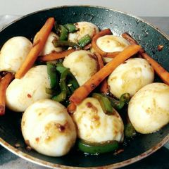 A picture of Boiled Egg Manchurian.
