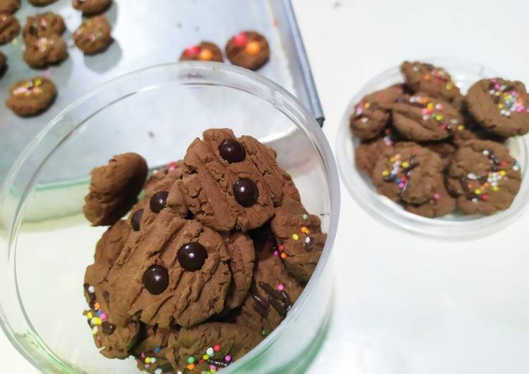 Kukis coklat mini simple