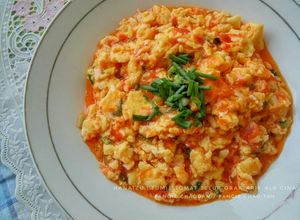 Foto resep Tumis Tomat Telur Ala Cina- Fancie Chao Tan/Xihongshi Chao Jidan