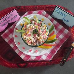 A picture of Russian salad.
