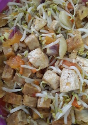 Foto resep Toge tumis tahu n tempe