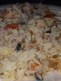 Pez Ángel Con Arroz Con Camarones