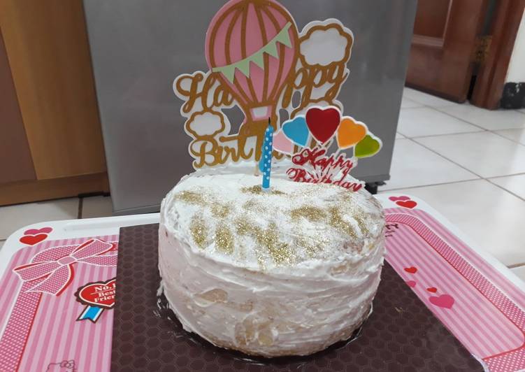 Resep Birthday Cake | Vanilla Cake moist Recipe yang Bisa Manjain Lidah