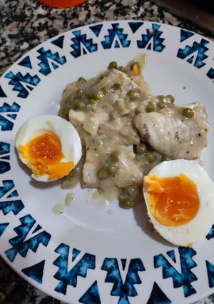 Una foto de Merluza en salsa verde