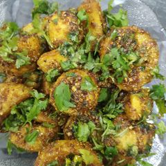 A picture of Arbi (Masala Arbi).