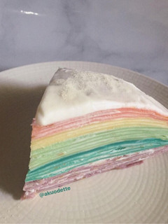 Foto resep Rainbow Mille Crepes Cake