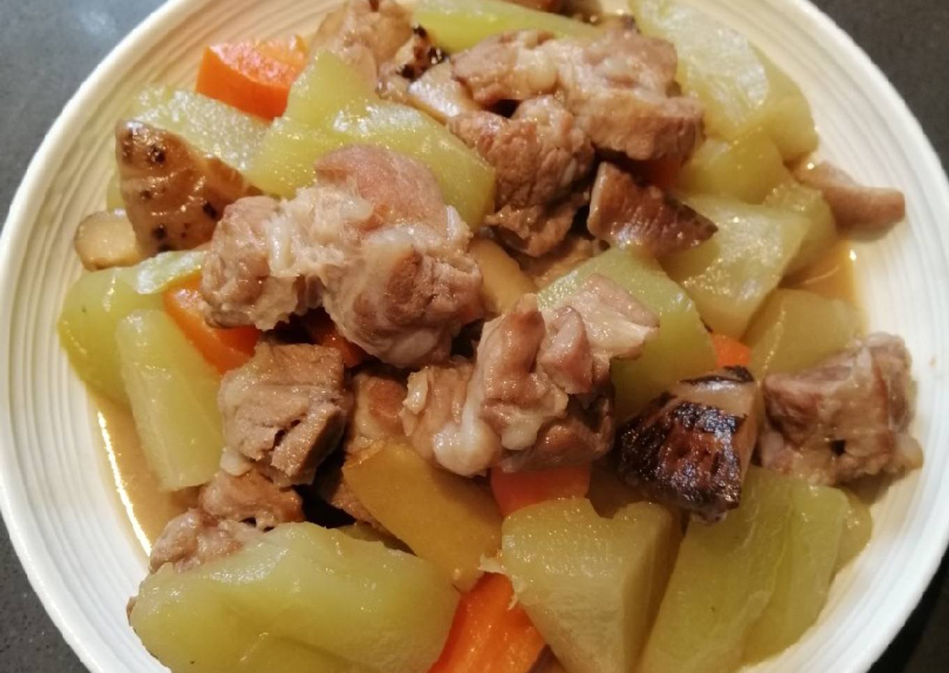 Steps to Prepare Quick Sayote in Ribs