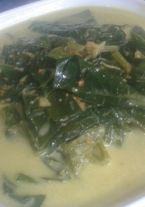 Foto resep Daun ubi kuah santan