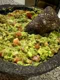 Guacamole en mortero