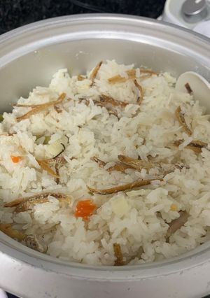 Foto resep Nasi Liwet Ikan Teri Ricecooker