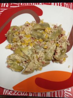 Una foto de Arroz con alcachofas