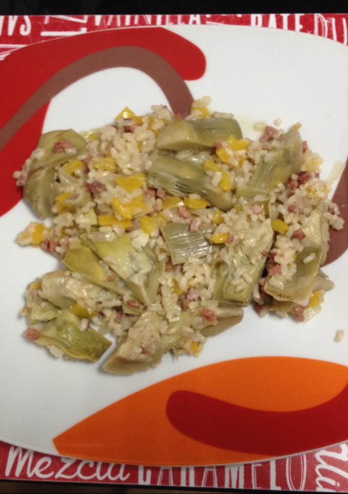 Una foto de Arroz con alcachofas