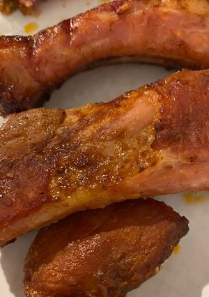 Una foto de Costilla barbacoa en air fryer