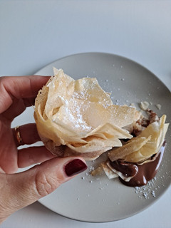 Una foto de Flores de Nutella