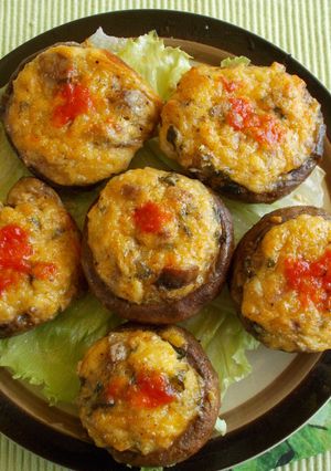 Töltött gomba recept fotója