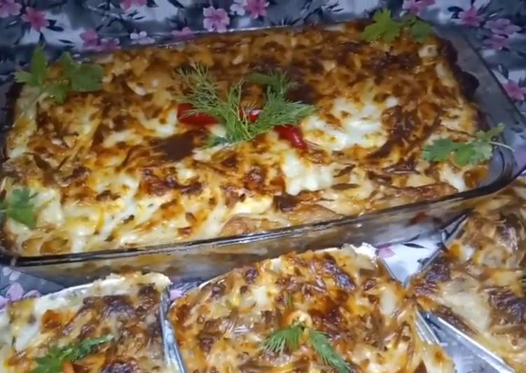 اشهي واسهل معكرونه بالشامل بدون بيض