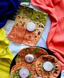 Tricolour Veggies & Panneer Paranthas