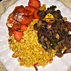 A picture of Chickpea rice.