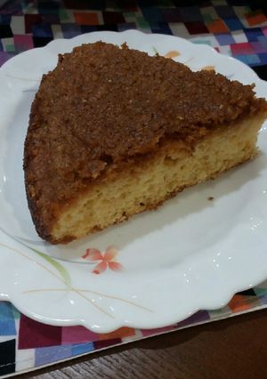 عکسی از دستور کیک کارامل عسل و گردو