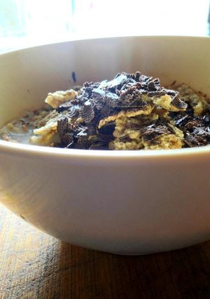 A picture of Weetabix breakfast cereal.