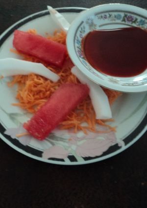 Una foto de Salsa chamoy casera de Durazno y tamarindo