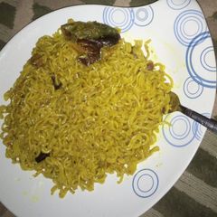 A picture of Tumeric Noodles.