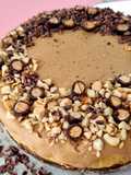 Tarta de queso Kinder Bueno {receta saludable}