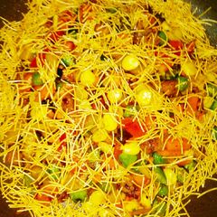 A picture of Sweet corn chaat with vegetables by sasmita Choudhury.