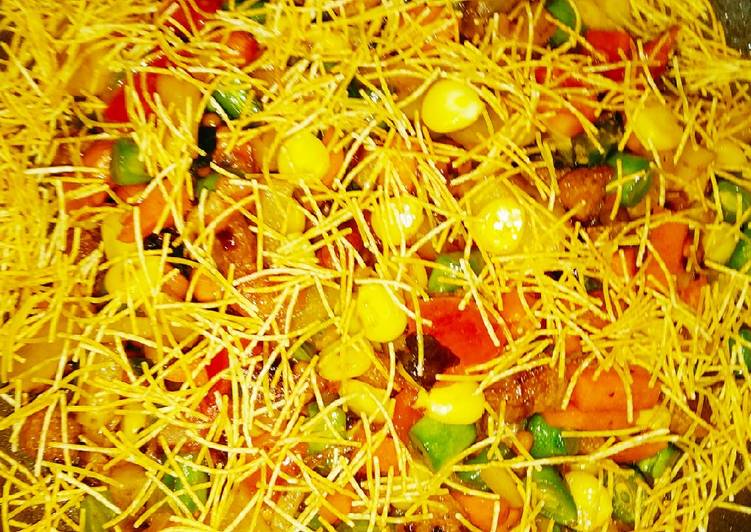 Sweet corn chaat with vegetables by sasmita Choudhury