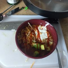 A picture of Chicken enchilada soup Instant pot IP.